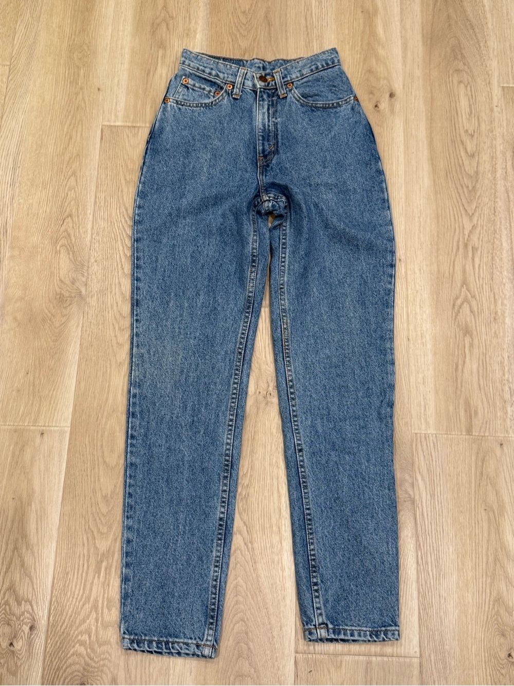 Vintage 1992 Levi's 512 Made in USA High Waist 100% Cotton Jeans Women's Size 3